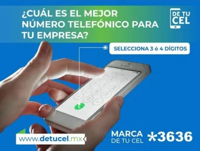 El mejor número telefónico para tu empresa es de 3 o 4 dígitos - Marca *3636 para conseguir el tuyo.